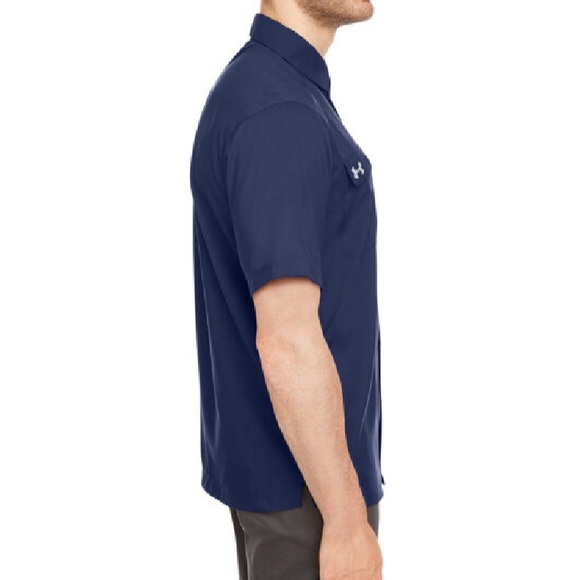 Men's UA Motivator Coach's Button Up Shirt - Picture 3 of 11